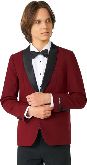 Opposuits Teen Boys Formal Outfit - Premium Tuxedo Suit - Slim Fit - Includes Blazer, Pants and Bow Tie