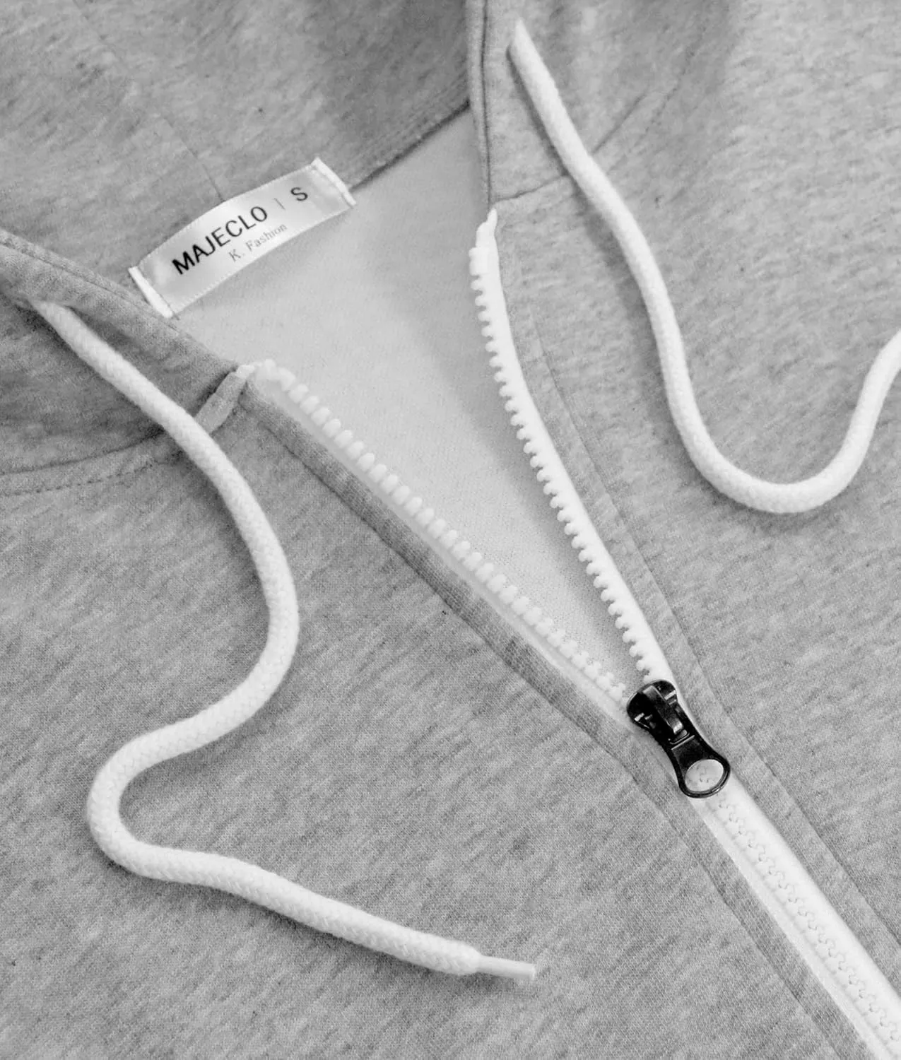 Oversized Women's Casual Full-Zip Hoodie Lightweight Long Sleeve Sweatshirt Casual Jacket with Pocket