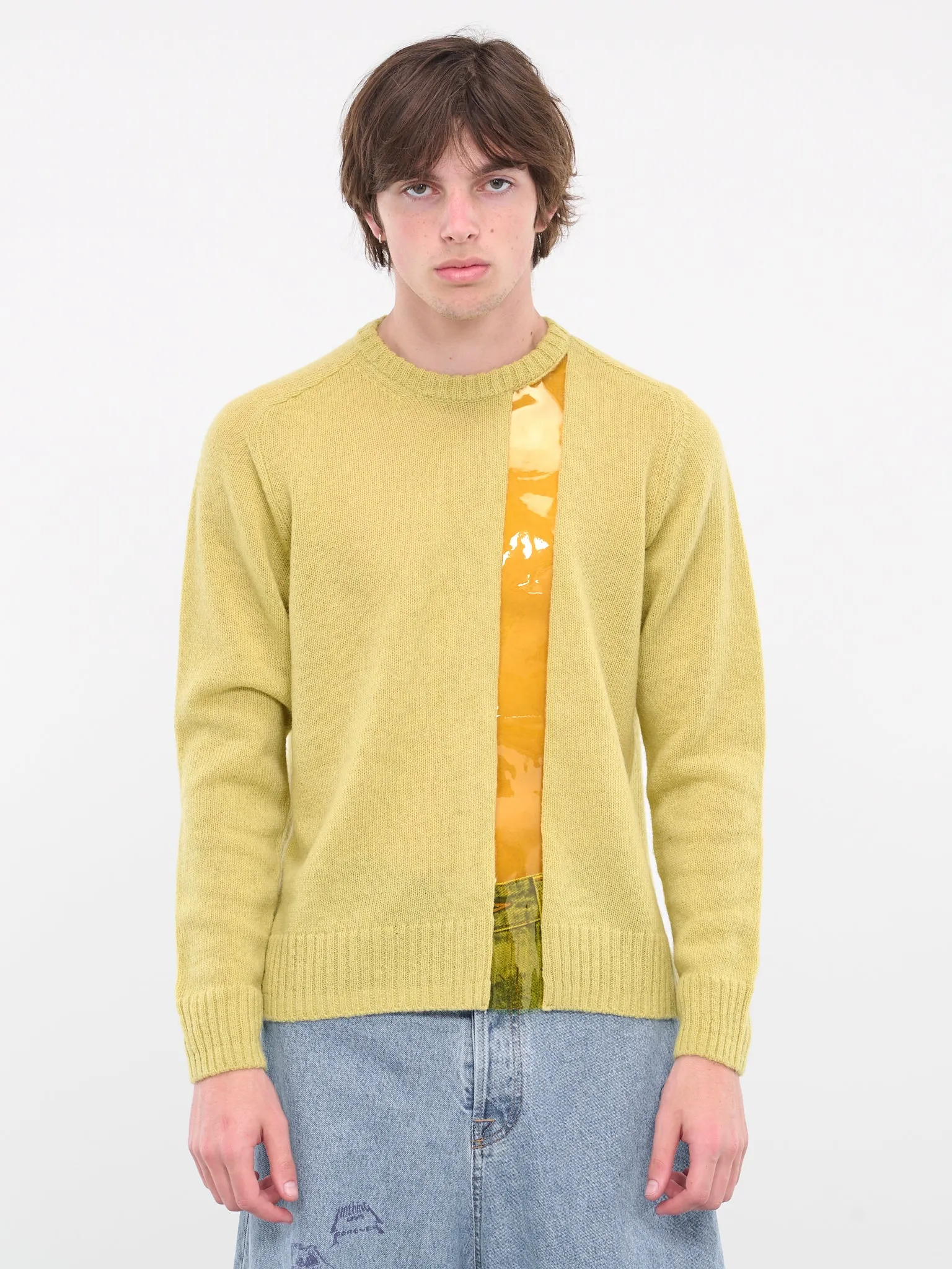 PVC Knit Sweater (UC2C4910-YELLOW)