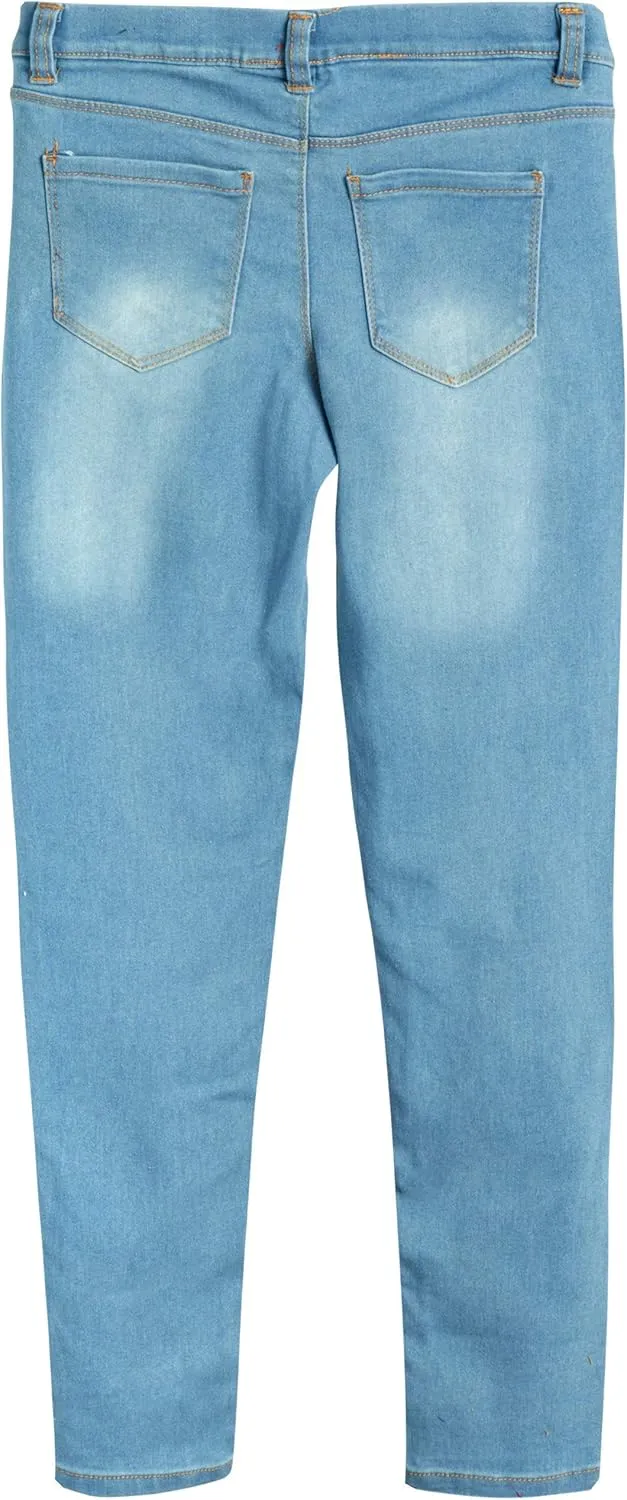 Real Love Girls Jeggings  2 Pack Stretch Denim Pull-On Skinny Jeans Leggings (7-16)