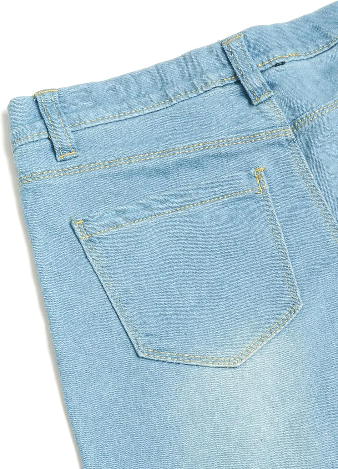 Real Love Girls Jeggings  2 Pack Stretch Denim Pull-On Skinny Jeans Leggings (7-16)