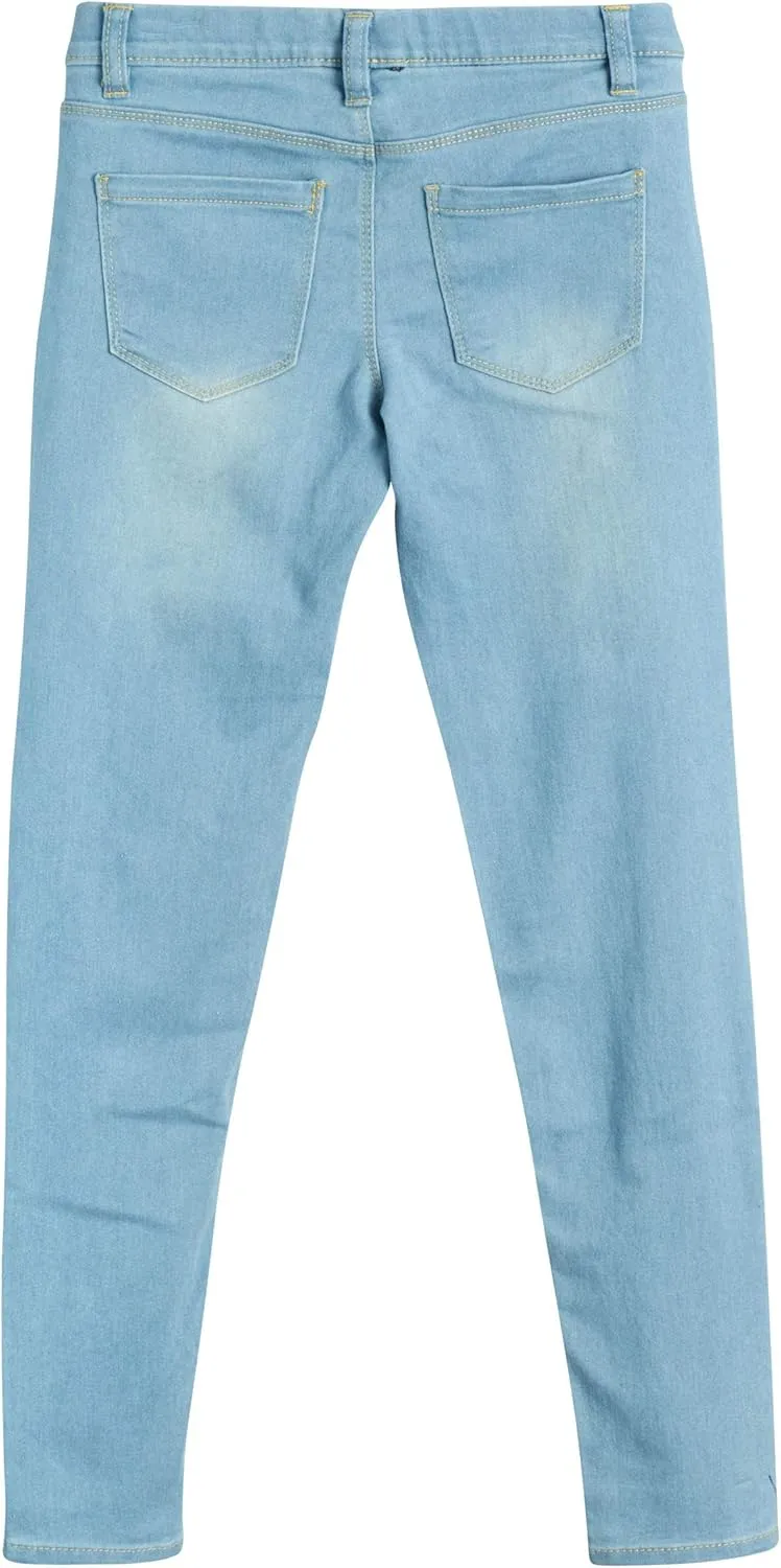 Real Love Girls Jeggings  2 Pack Stretch Denim Pull-On Skinny Jeans Leggings (7-16)