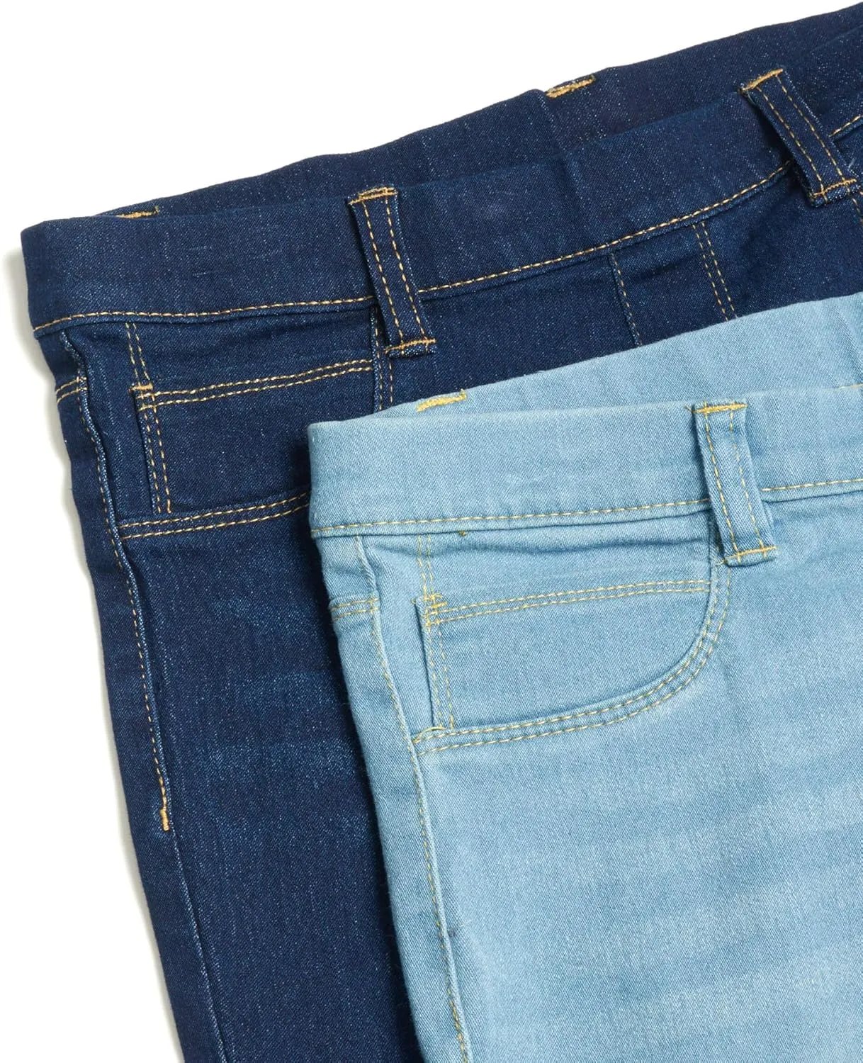 Real Love Girls Jeggings  2 Pack Stretch Denim Pull-On Skinny Jeans Leggings (7-16)
