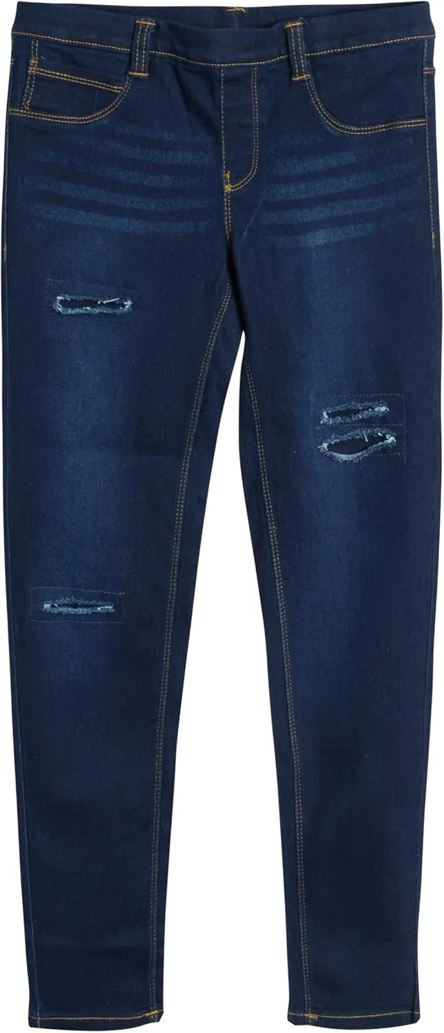 Real Love Girls Jeggings  2 Pack Stretch Denim Pull-On Skinny Jeans Leggings (7-16)