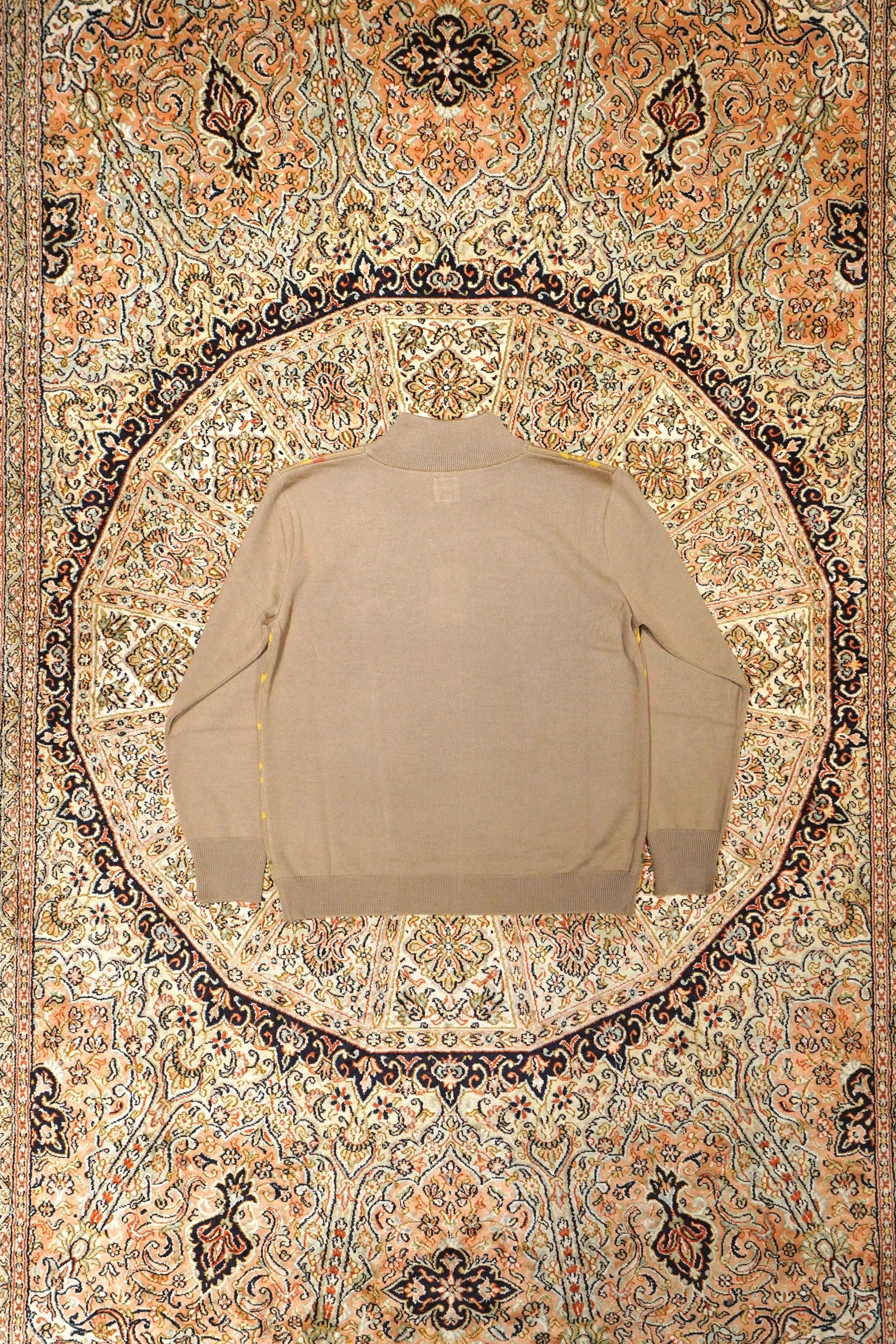Sasquatchfabrix. MOCKNECK KNIT "FLOWER" (MOCHA)