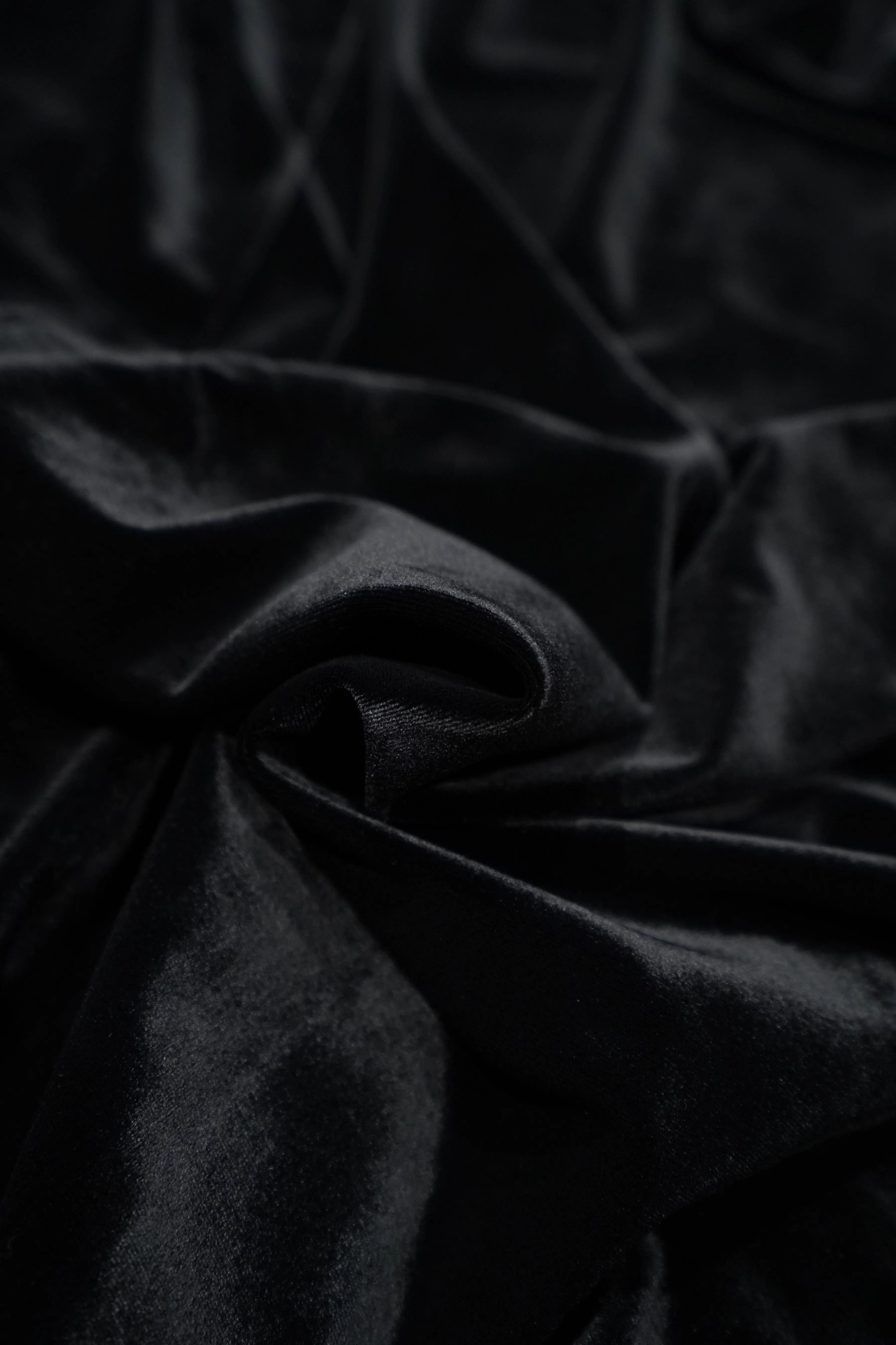 Sasquatchfabrix. VELOUR MOCKNECK (BLACK×BLACK)