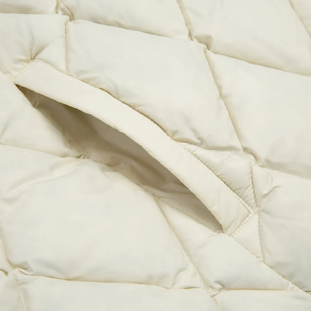 STÜSSY REVERSIBLE QUILTED VEST // CREAM