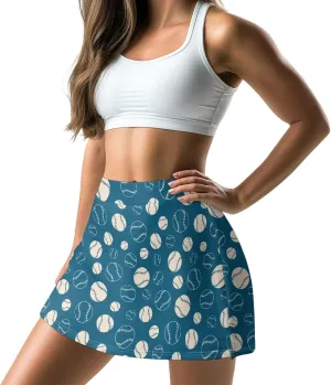 Tennis Skirts for Women with Pocket Shorts High Waisted Athletic Golf Skorts Summer Workout Running Skirts