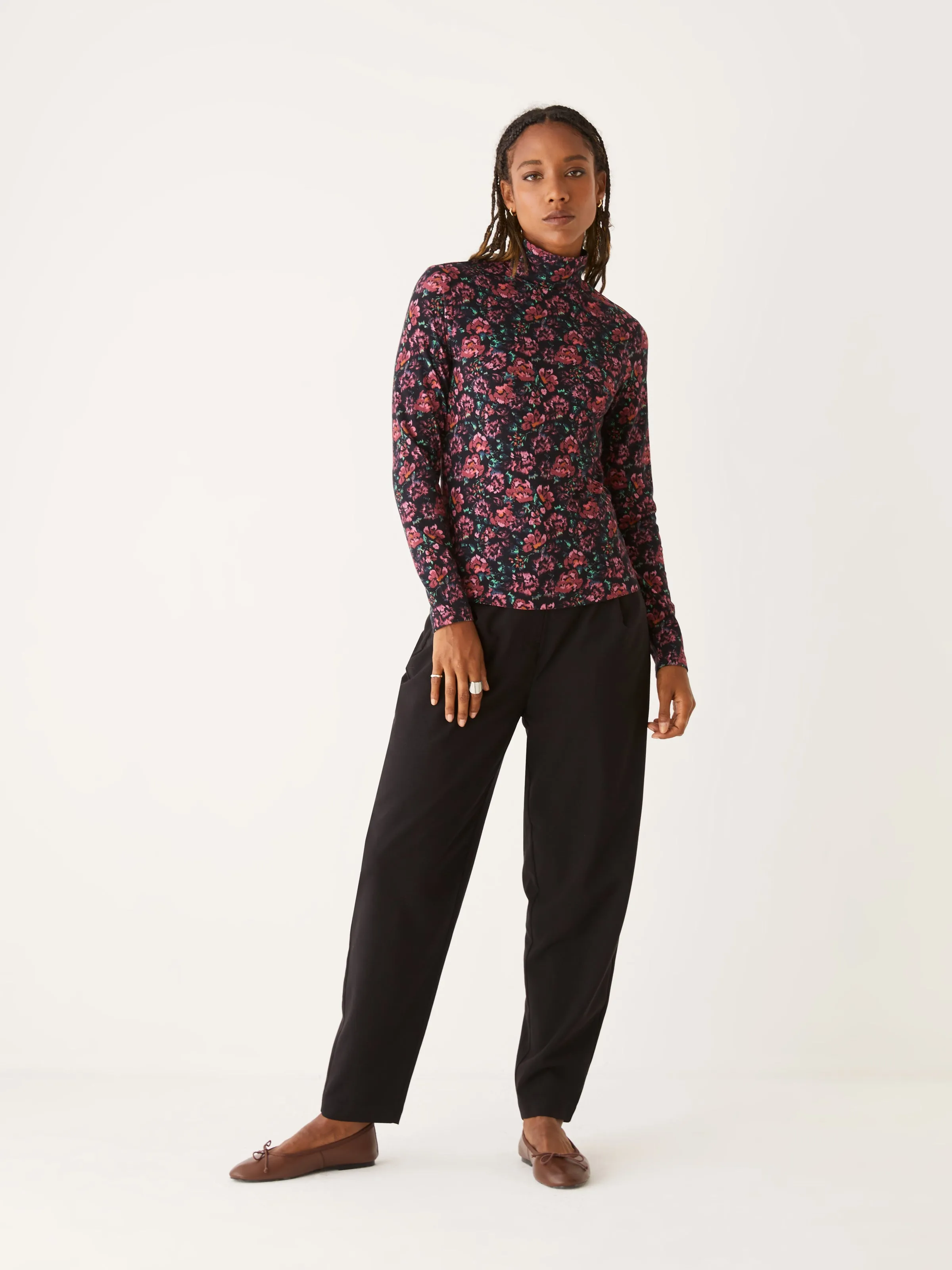 The Long Sleeve Mockneck in Currant