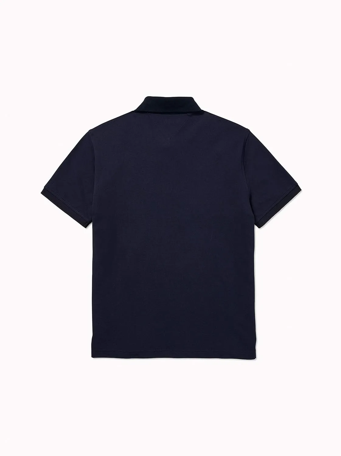 Tommy Hilfiger Men's Adaptive Short Sleeve Flag Polo Shirt with Magnetic Buttons in Custom Fit