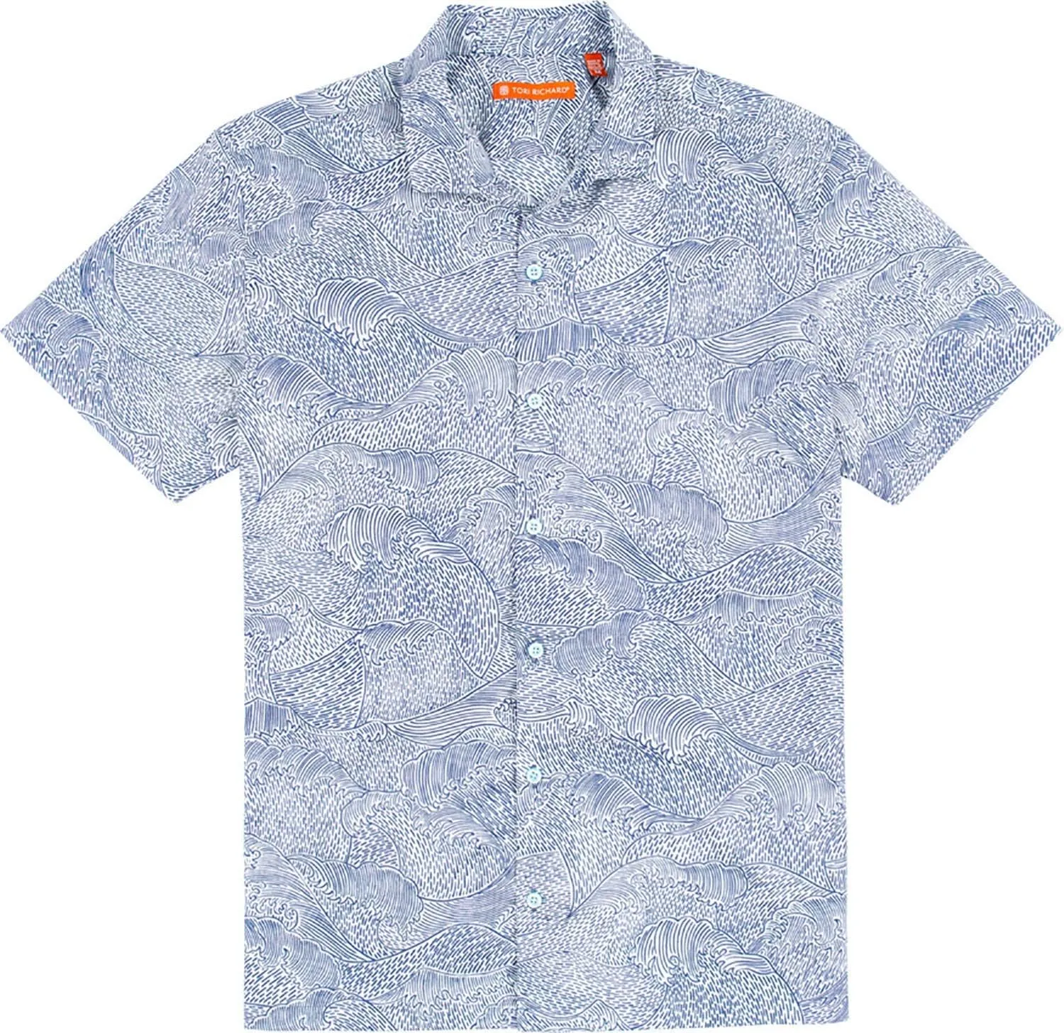 Tori Richard Men's Standing Tall Short Sleeve Cotton Lawn Button Up Shirt