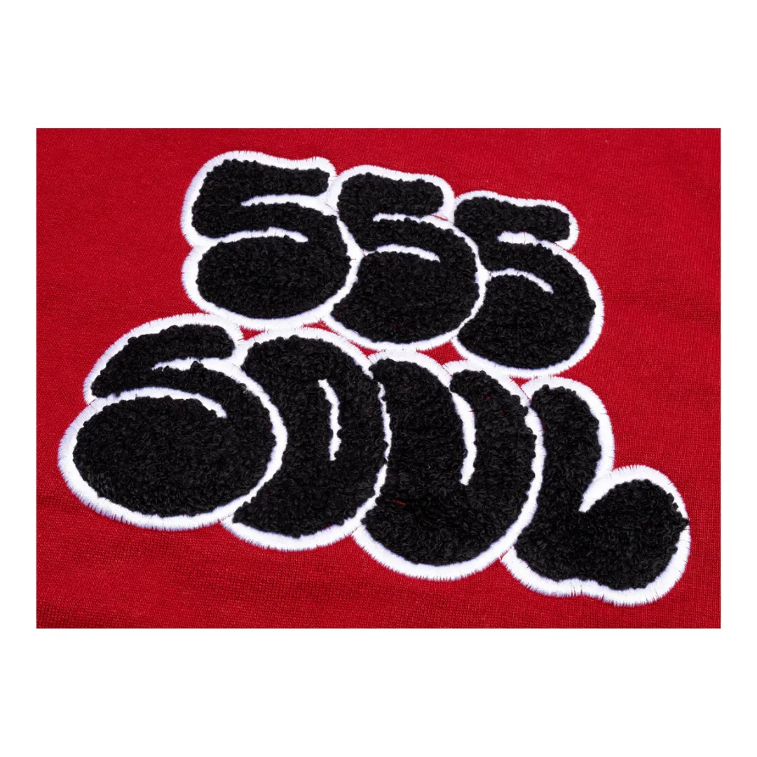 Triple 5 555 Soul Blowup Mockneck - Burgundy
