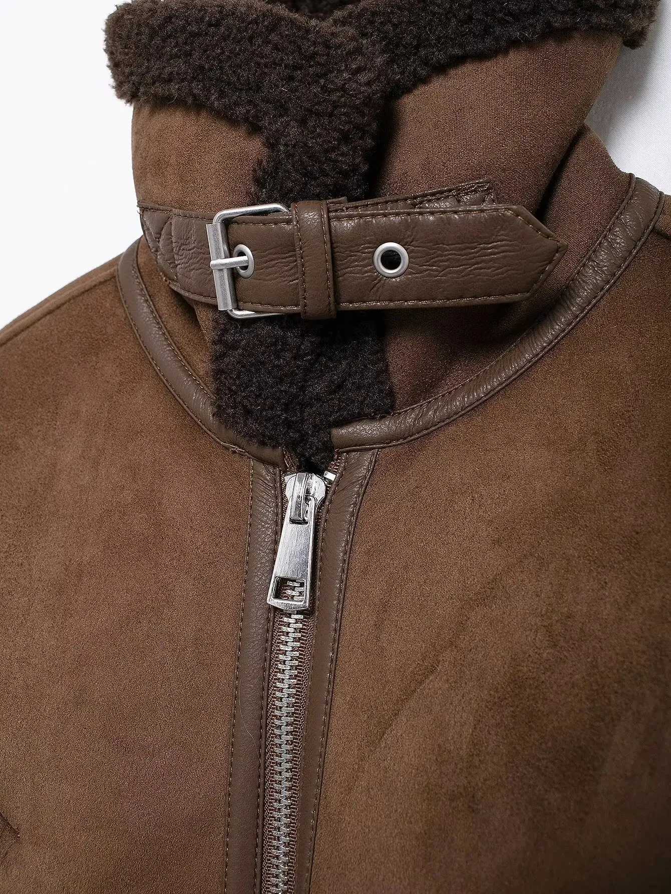 Turn Down Collar Reversible Jacket