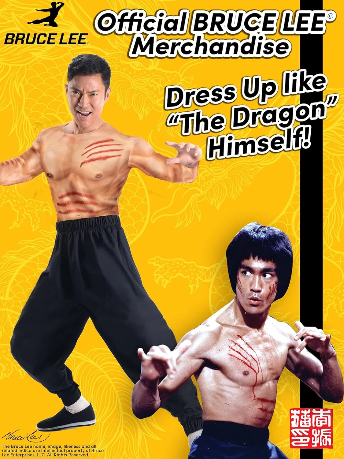 UNDERWRAPS BRUCE LEE Officially Licensed Halloween Costumes - Couples and Groups Costumes