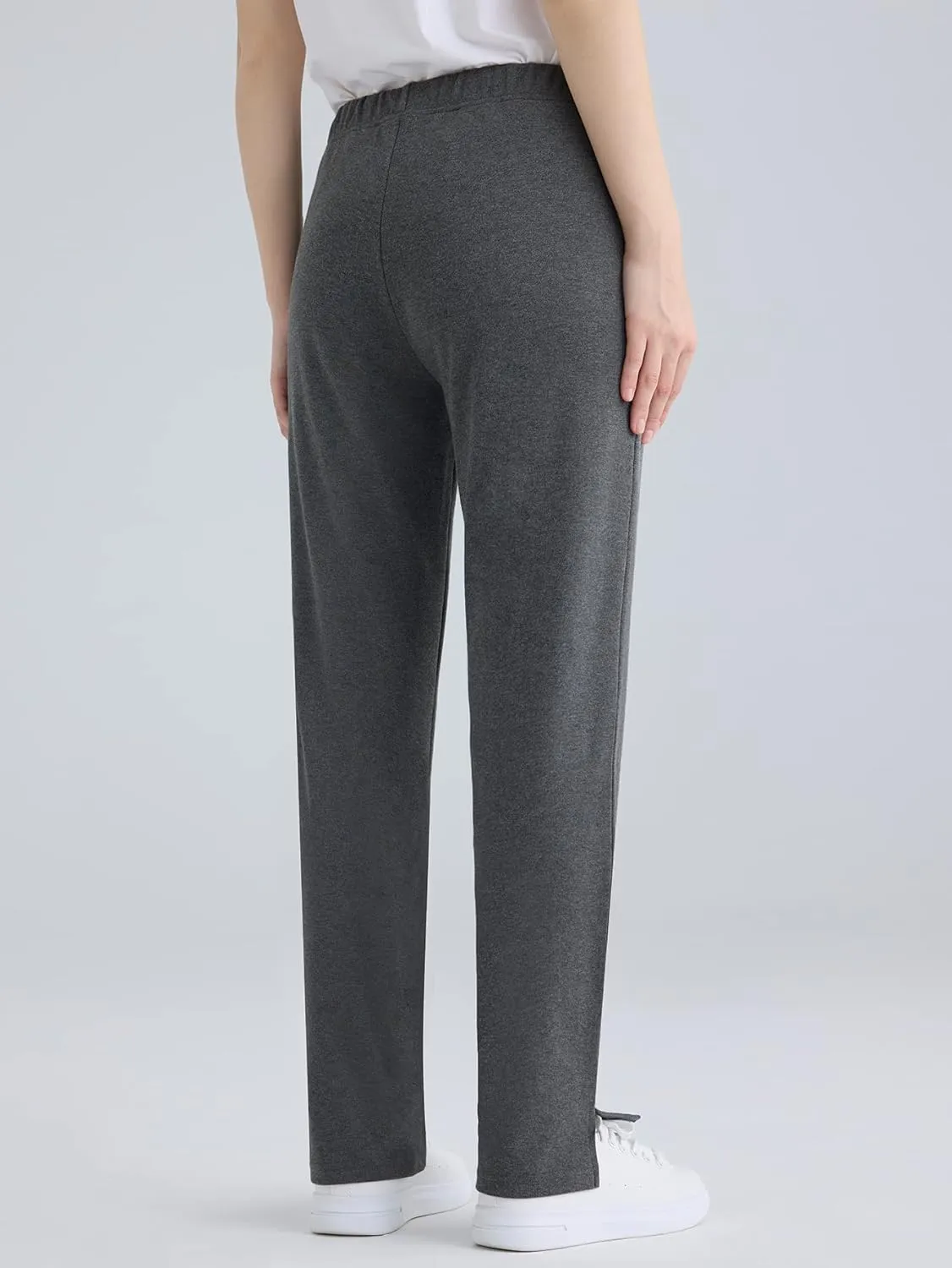 Weintee Women's Petite Knit Pants with Pockets