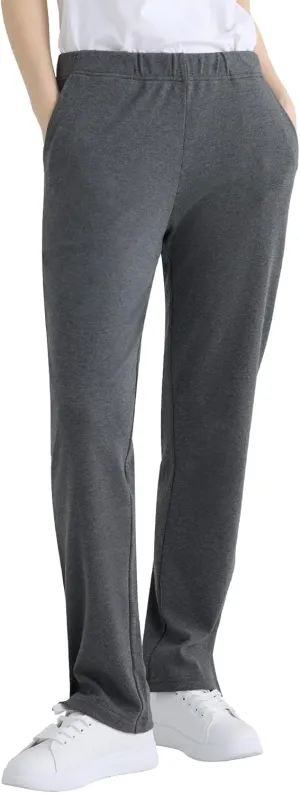Weintee Women's Petite Knit Pants with Pockets