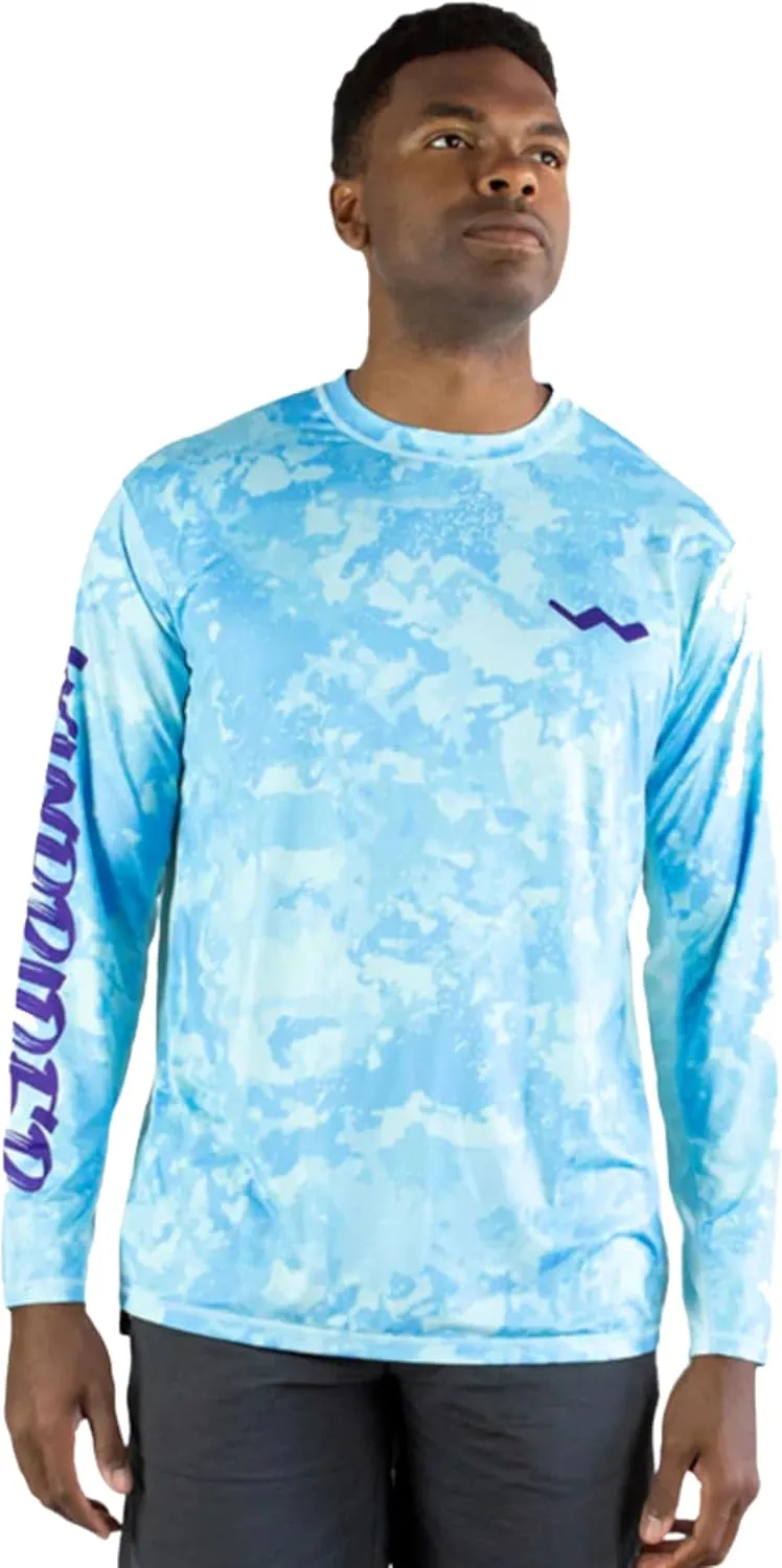 WindRider UPF 50  Sun Protection Long Sleeve Shirts for Men  Rash Guard Mens Swim Shirt for Fishing Swimming & Outdoor Fun