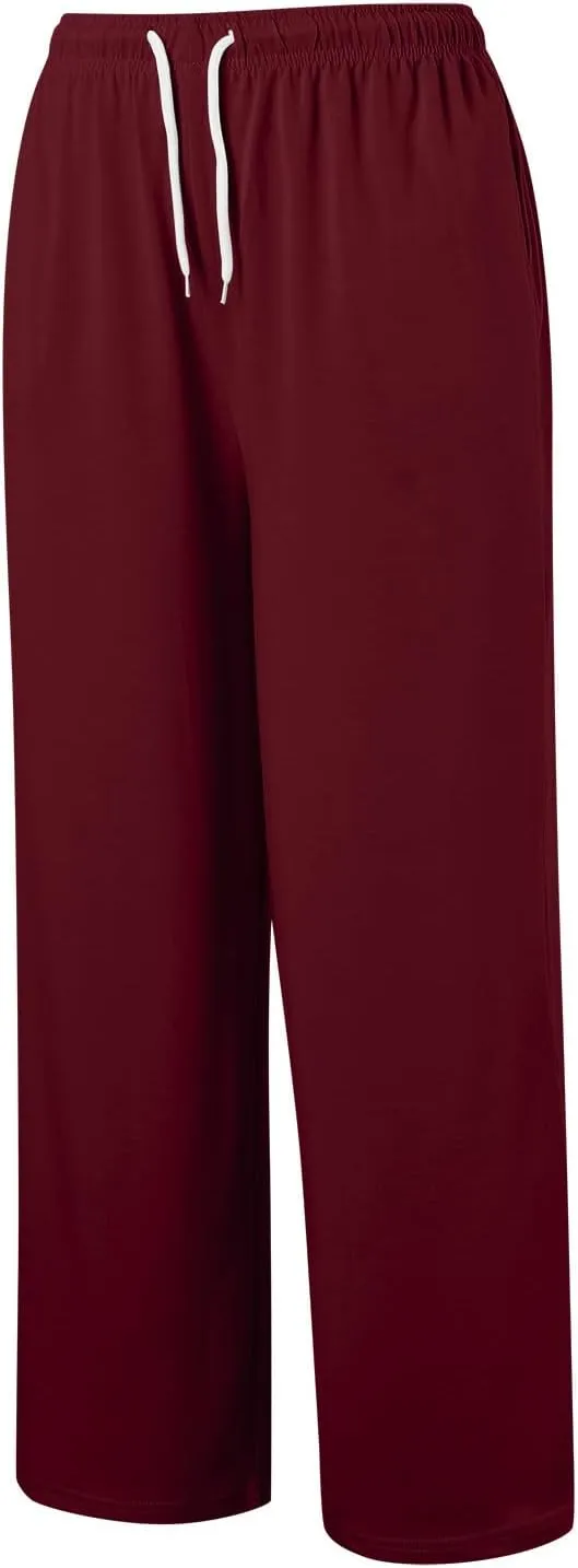 Women Cotton Linen Summer Flowy Pants Elastic Waisted Baggy Stretchy Plus Size Trousers Business Work