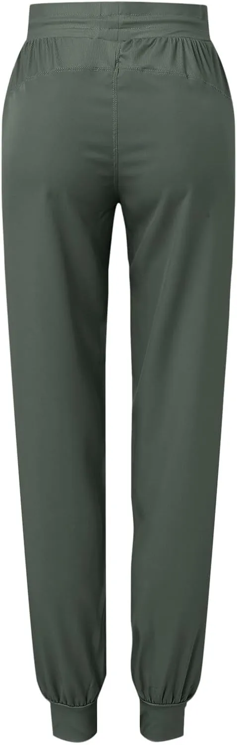 Women Cotton Linen Summer Striped Palazzo Lounge Pants Elastic Waist Stretchy Plus Size Trouser Trendy