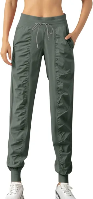 Women Cotton Linen Summer Striped Palazzo Lounge Pants Elastic Waist Stretchy Plus Size Trouser Trendy
