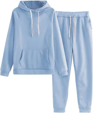 Womens 2 Piece Outfits Long Sleeve V Neck Oversized Plus Jogger Sweatsuit Sets Tracksuits