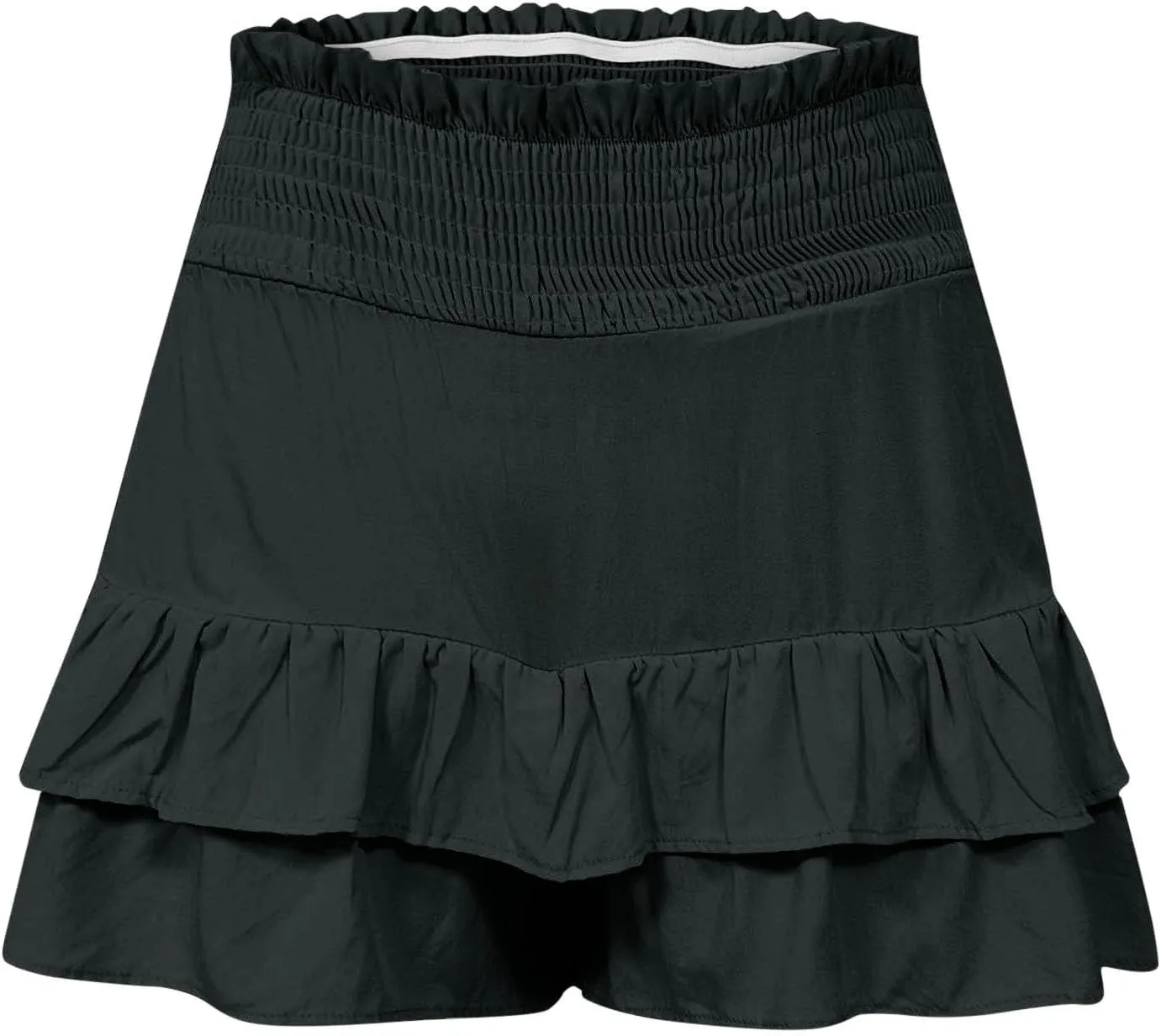 Women's High Waisted Flowy Shorts Boho Ruffle Skorts Pleated Tennis Beach Short Casual Summer Tiered Skirt