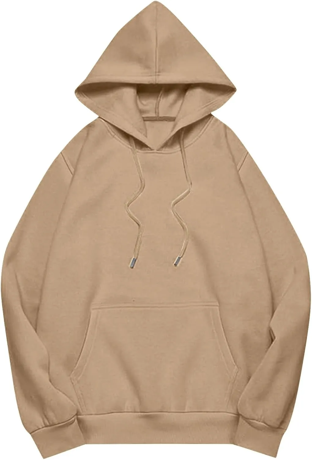 Womens Oversized Hoodies Fleece Sweatshirt Long Sleeve Drawstring Loose Pullover Fashion Top Cute Trendy Outfits with Pocket