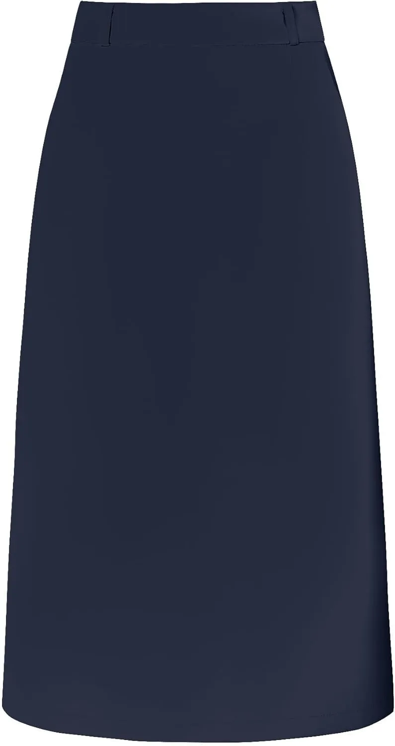 Women's Pencil Skirt High Waist Split Back Work Midi Skirts