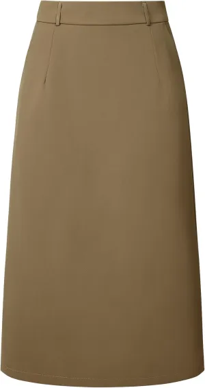 Women's Pencil Skirt High Waist Split Back Work Midi Skirts