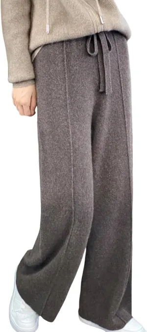 Womens Wide Leg Sweatpants Flare High Waisted Baggy Pants Drawstring Athletic Joggers Fashion 2025 Winter Outfits