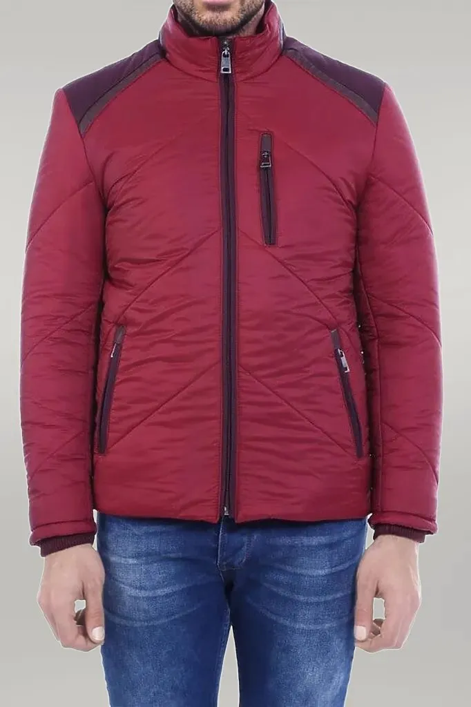 WSS Red Quilted Down Coat  - Singen