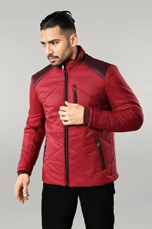 WSS Red Quilted Down Coat  - Singen