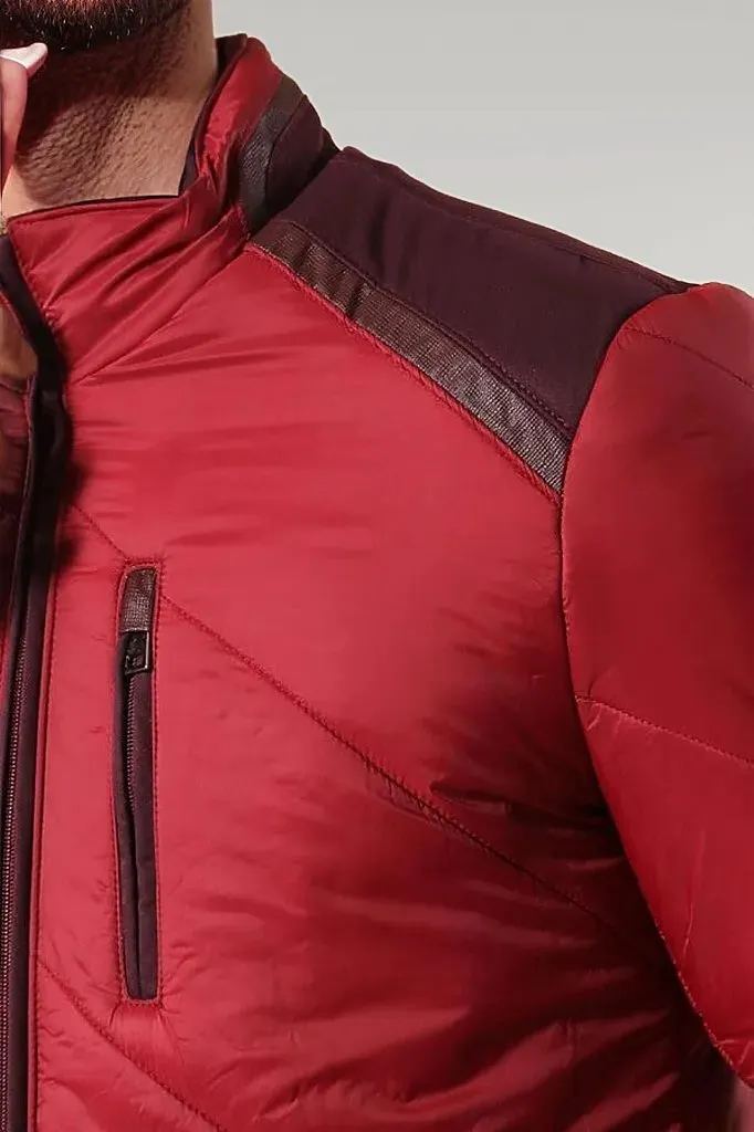 WSS Red Quilted Down Coat  - Singen